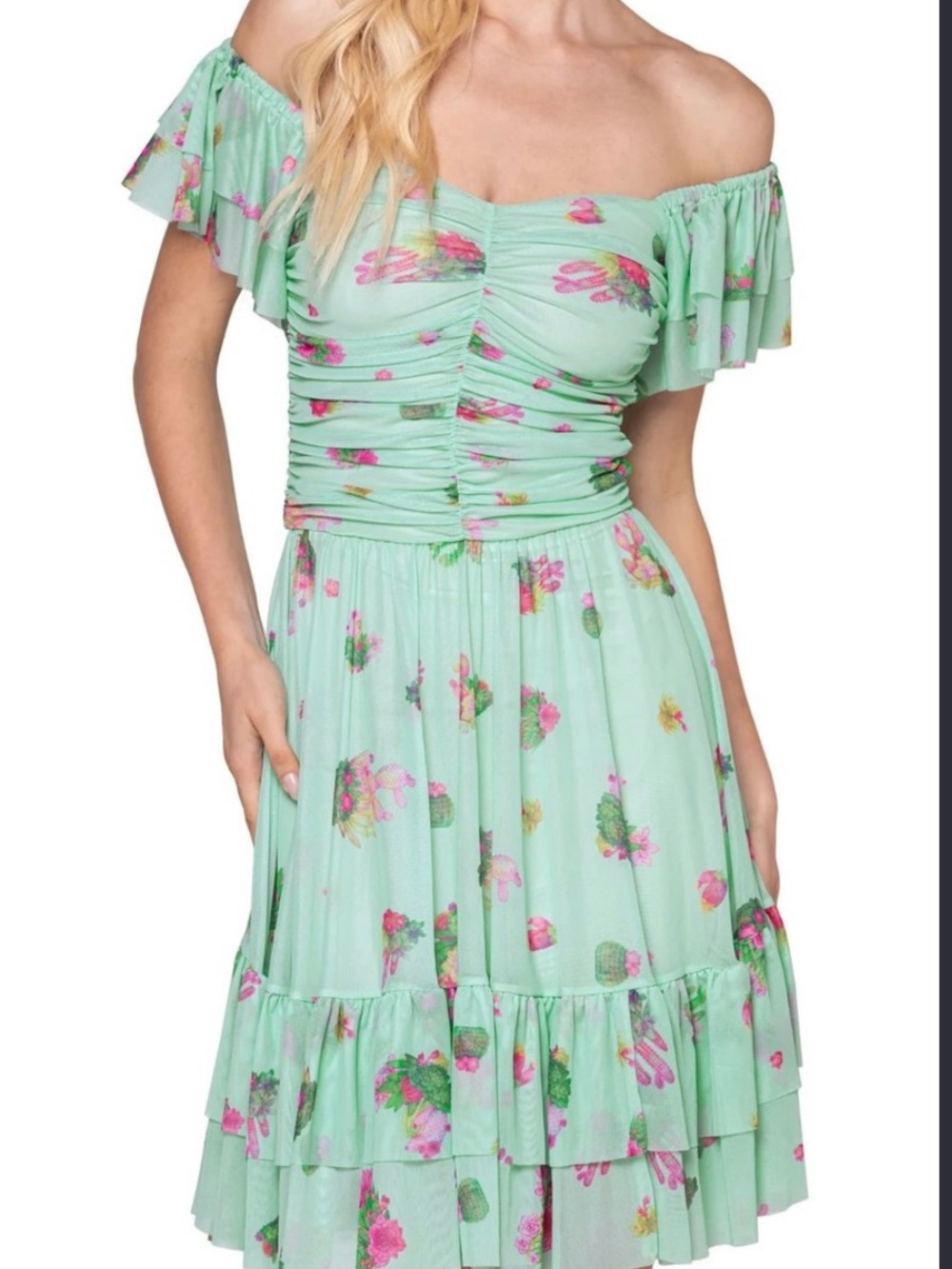 ✨🌵Blackmilk Cacti Cutie🌵✨ Sweetheart Midi Dress ✨M - NWT! 🔥was $115/now $65 - Picture 6 of 10
